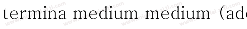 termina medium medium (adobe cloud字体转换